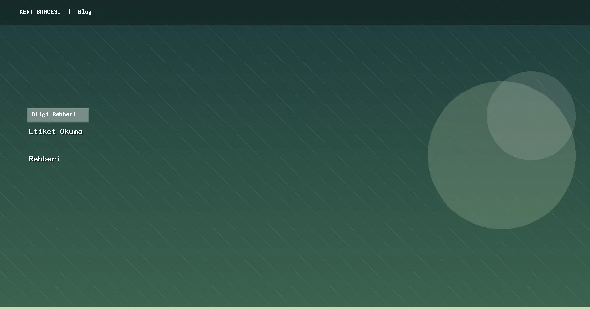 Bakım Yağı Alırken Etiket Okuma Rehberi