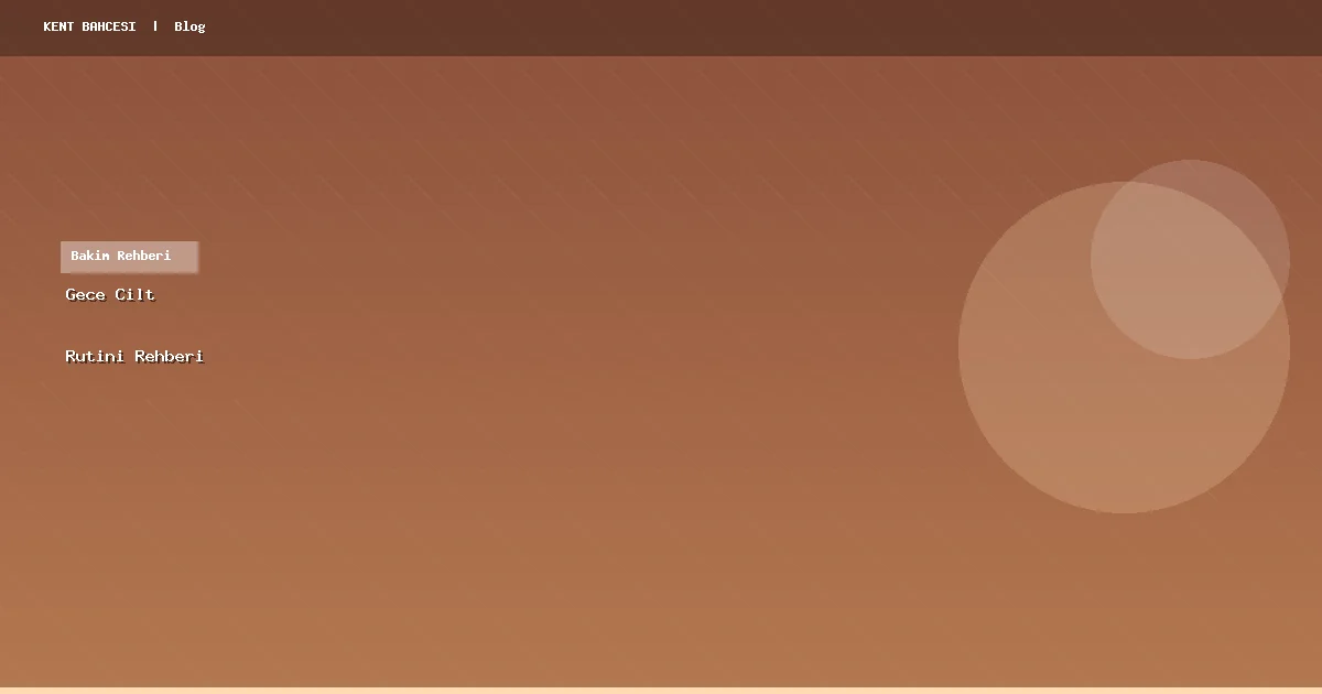 Gece Cilt Rutininde Yağ Kullanım Sırası