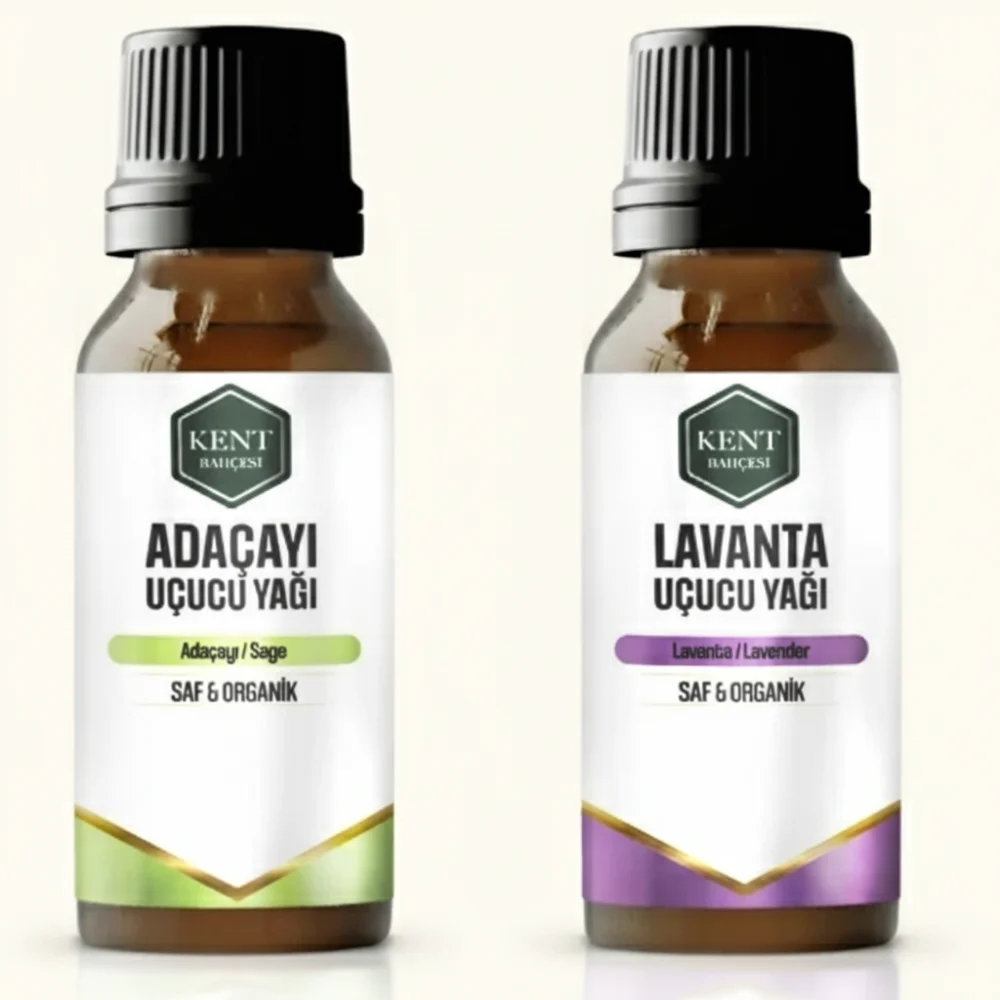 2 Li Uçucu Yağ Seti Adaçayı + Lavanta 10 ml