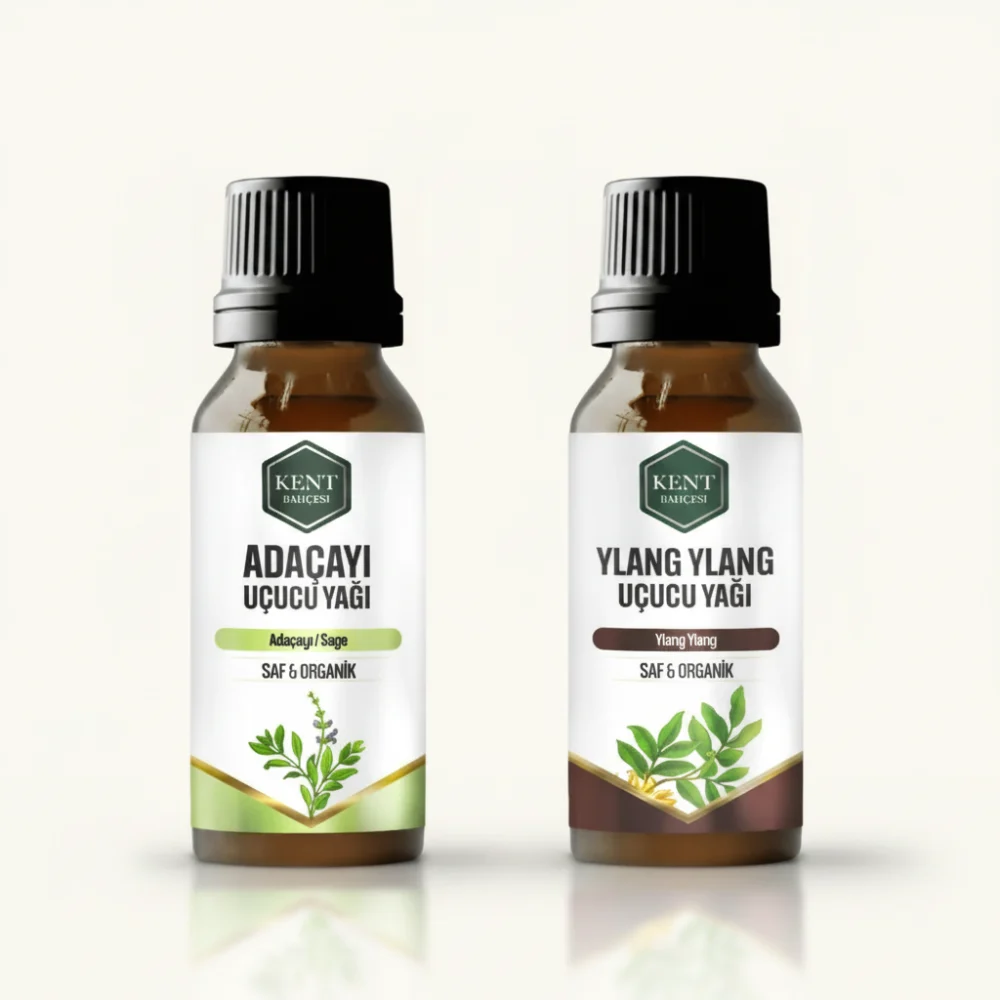 2 Li Uçucu Yağ Seti Adaçayı + Ylang Ylang 10 ml