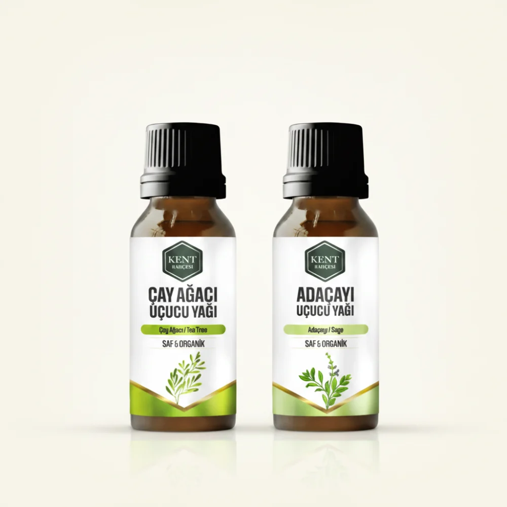 2 Li Uçucu Yağ Seti Çay Ağacı + Adaçayı 10 ml
