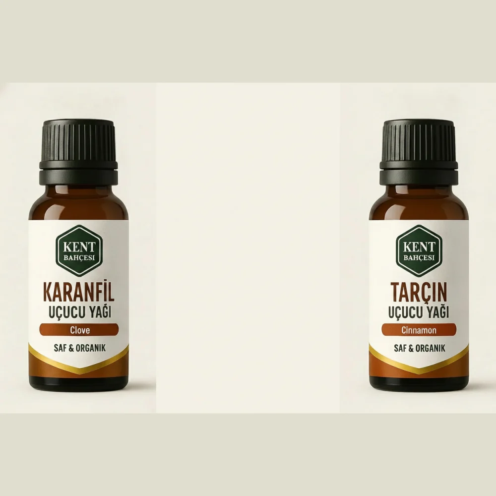 2 Li Uçucu Yağ Seti Karanfil + Tarçın 10 ml