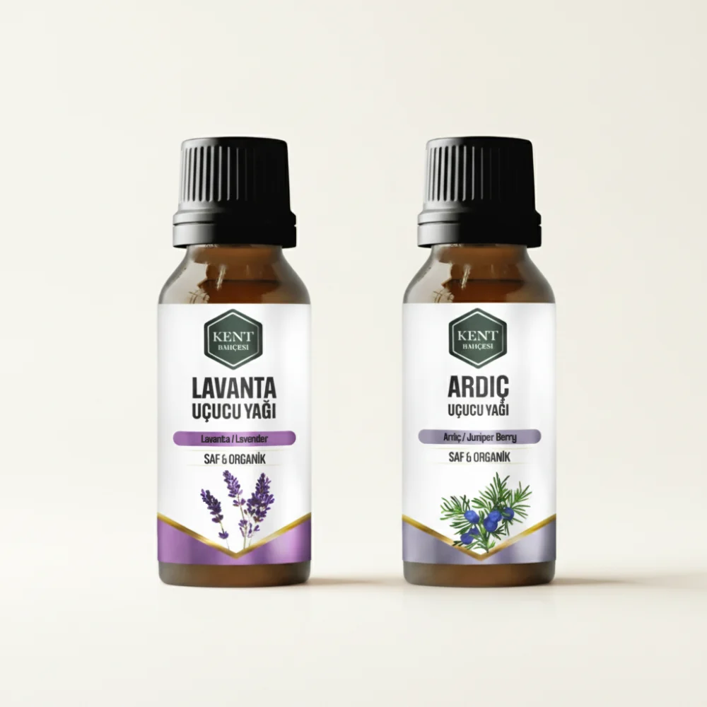 2 Li Uçucu Yağ Seti Lavanta + Ardıç 10 ml
