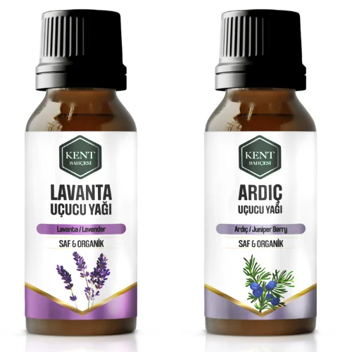2 Li Uçucu Yağ Seti Lavanta + Ardıç 10 ml