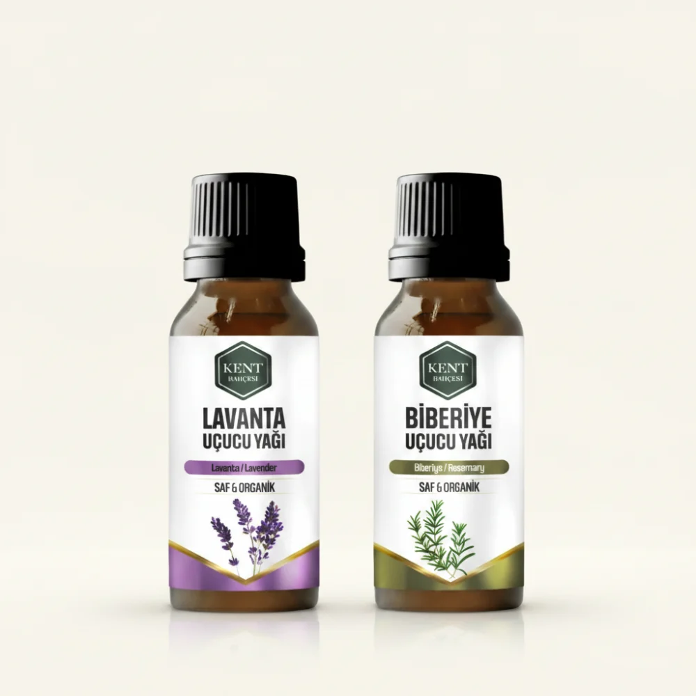 2 Li Uçucu Yağ Seti Lavanta + Biberiye 10 ml