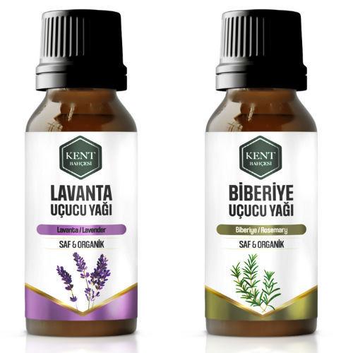 2 Li Uçucu Yağ Seti Lavanta + Biberiye 10 ml