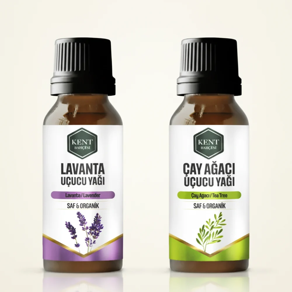 2 Li Uçucu Yağ Seti Lavanta + Çay Ağacı 10 ml