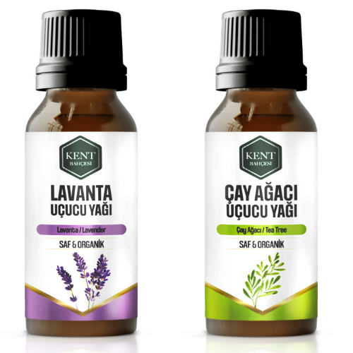 2 Li Uçucu Yağ Seti Lavanta + Çay Ağacı 10 ml