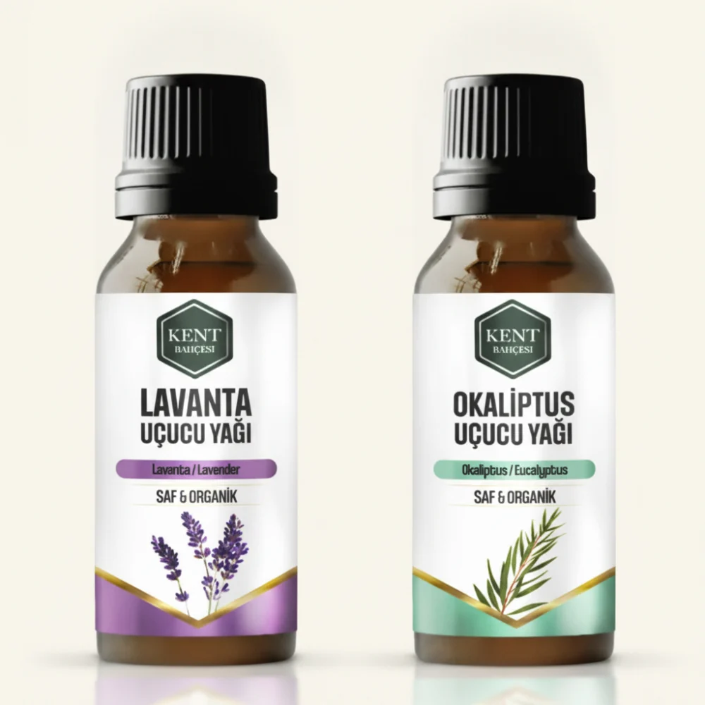 2 Li Uçucu Yağ Seti Lavanta + Okaliptüs 10 ml