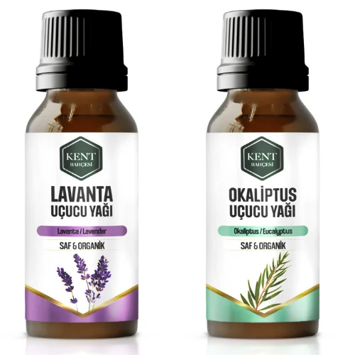 2 Li Uçucu Yağ Seti Lavanta + Okaliptüs 10 ml