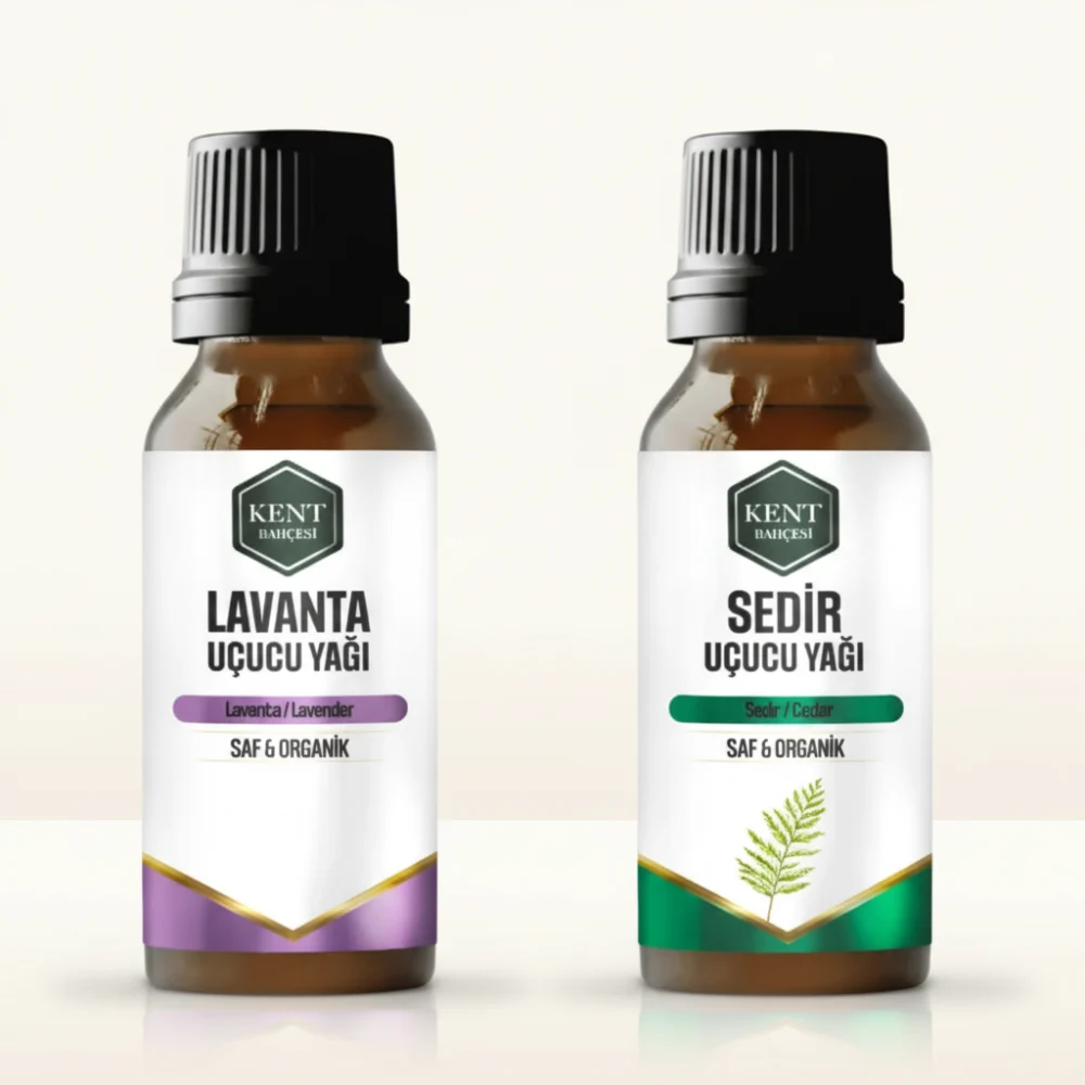 2 Li Uçucu Yağ Seti Lavanta + Sedir 10 ml