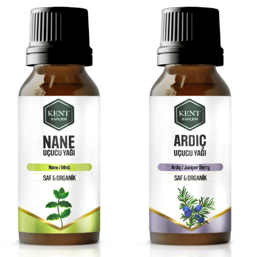2 Li Uçucu Yağ Seti Nane + Ardıç 10 ml