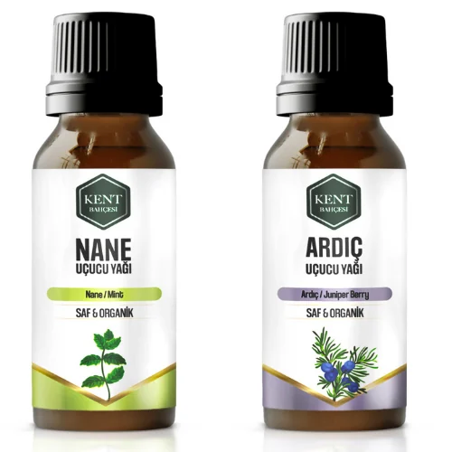 2 Li Uçucu Yağ Seti Nane + Ardıç 10 ml
