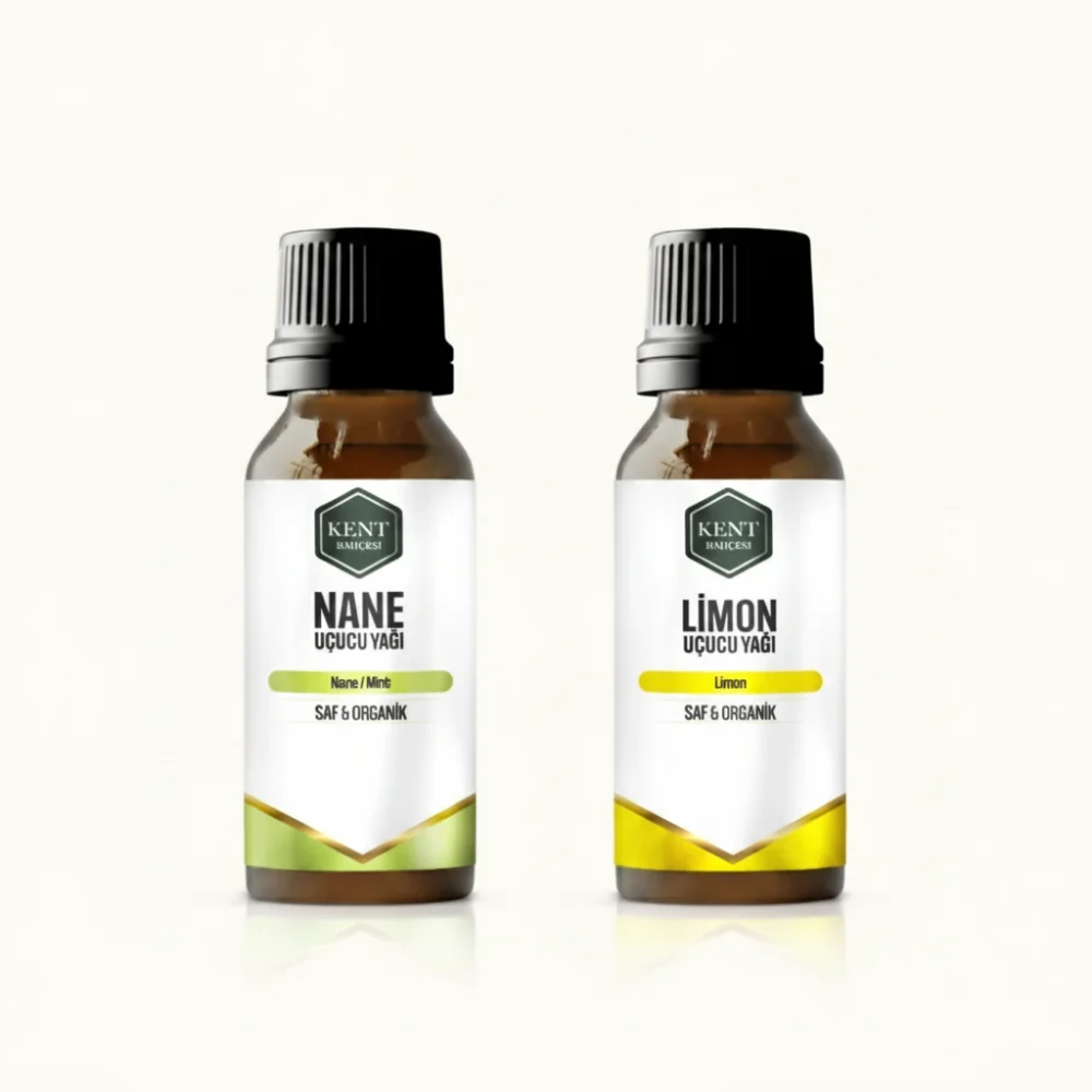 2 Li Uçucu Yağ Seti Nane + Limon 10 ml