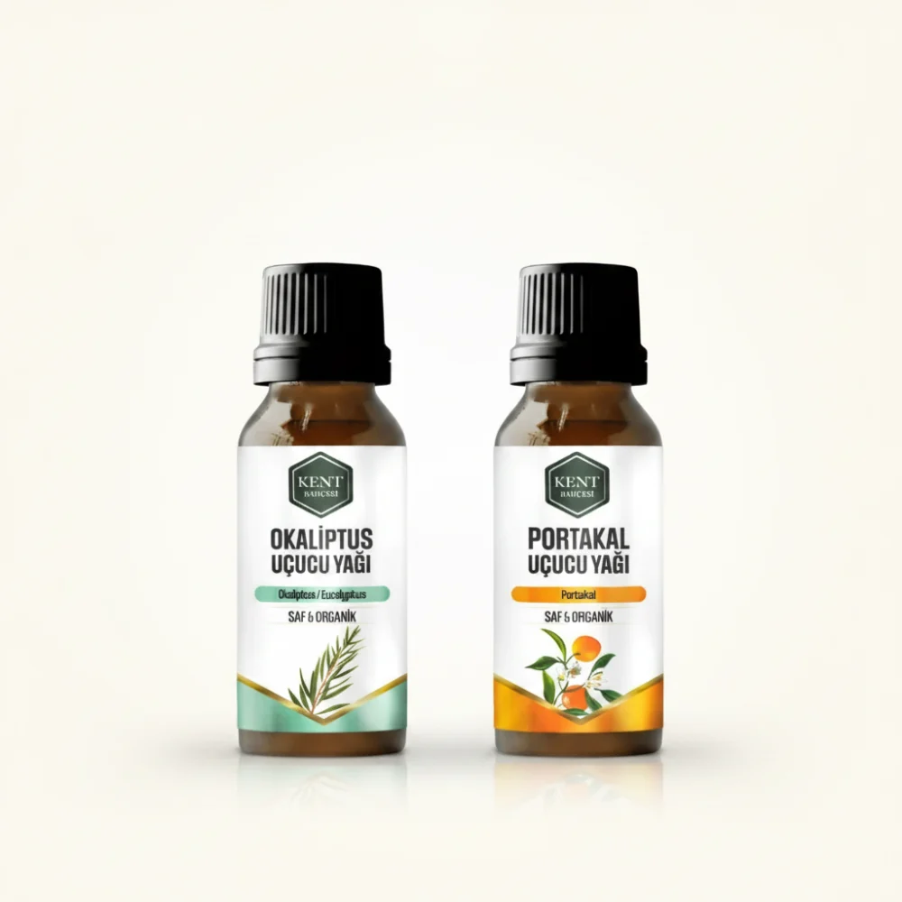 2 Li Uçucu Yağ Seti Okaliptüs + Portakal 10 ml