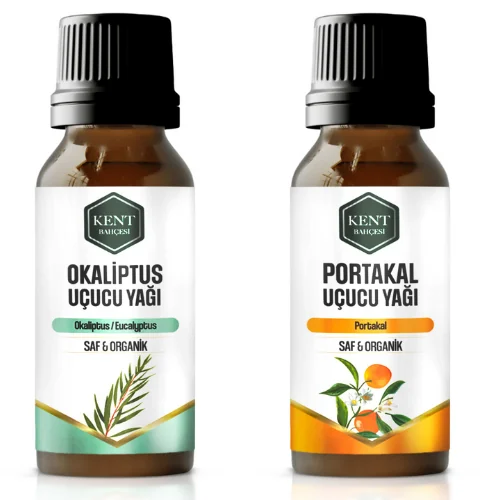 2 Li Uçucu Yağ Seti Okaliptüs + Portakal 10 ml