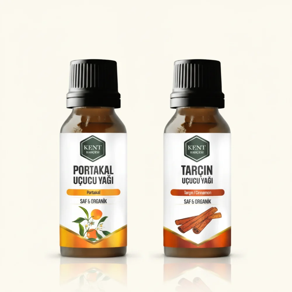 2 Li Uçucu Yağ Seti Portakal + Tarçın 10 ml