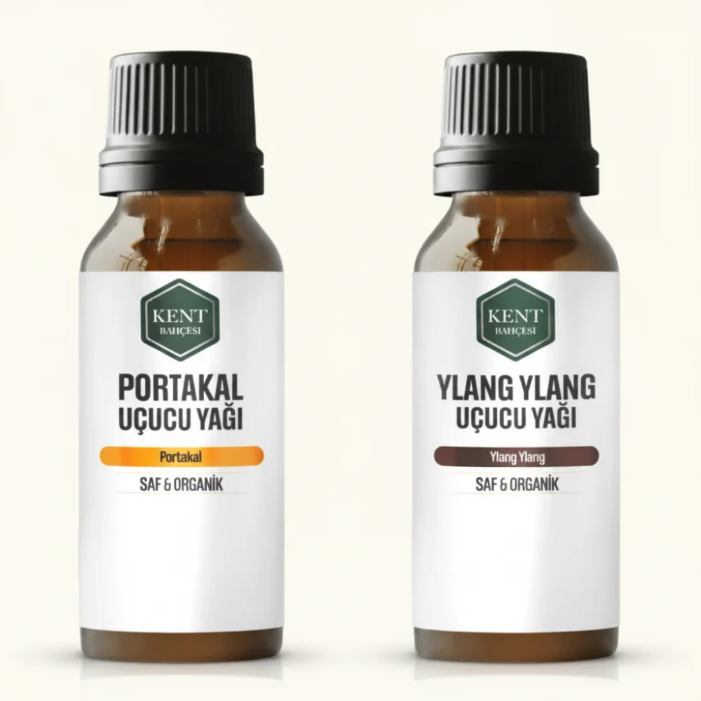 2 Li Uçucu Yağ Seti Portakal + Ylang Ylang 10 ml