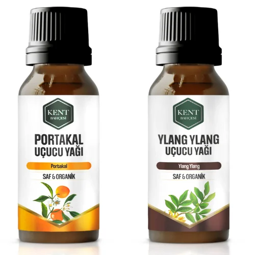 2 Li Uçucu Yağ Seti Portakal + Ylang Ylang 10 ml