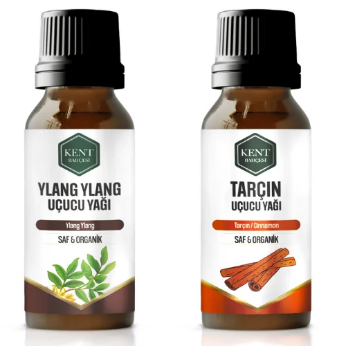 2 Li Uçucu Yağ Seti Tarçın + Ylang Ylang 10 ml