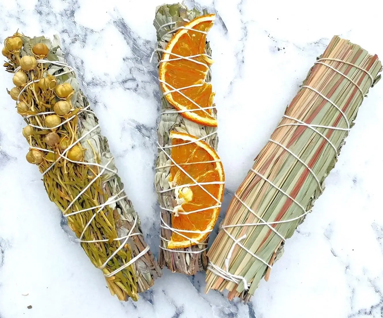 3'lü Adaçayı Arınma Enerji Ritüel Seti — Doğal Adaçayı Demeti