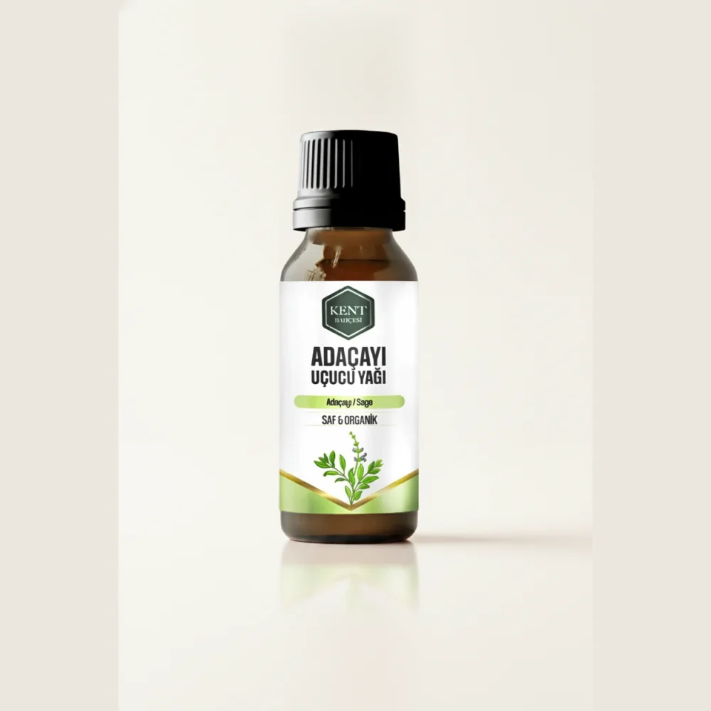 Kent Bahçesi Adaçayı Uçucu Yağı 10 ml - Damlalıklı Cam Şişe