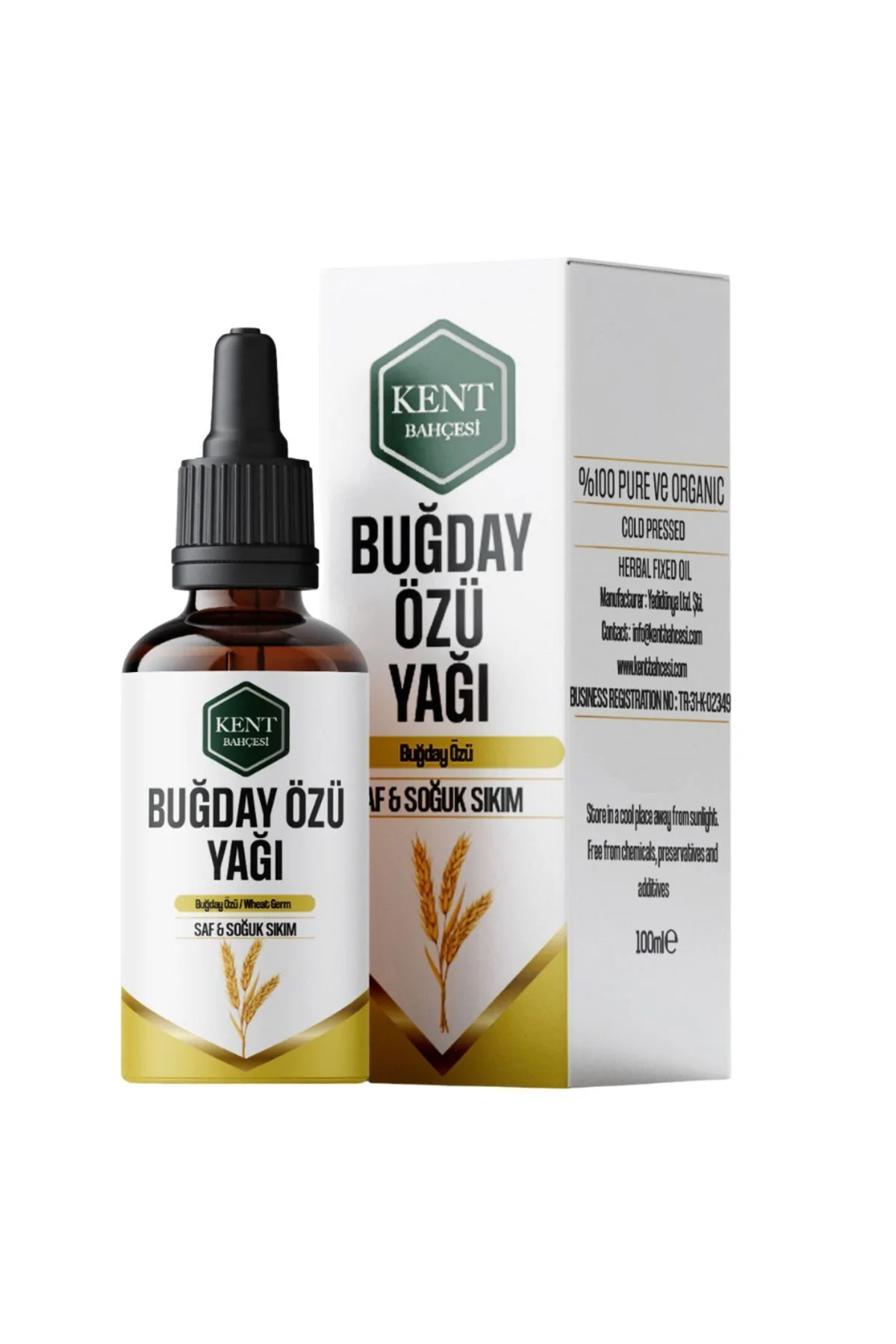 Buğday Özü Yağı 30 ml Soğuk Sıkım (Ruşeym Yağı)