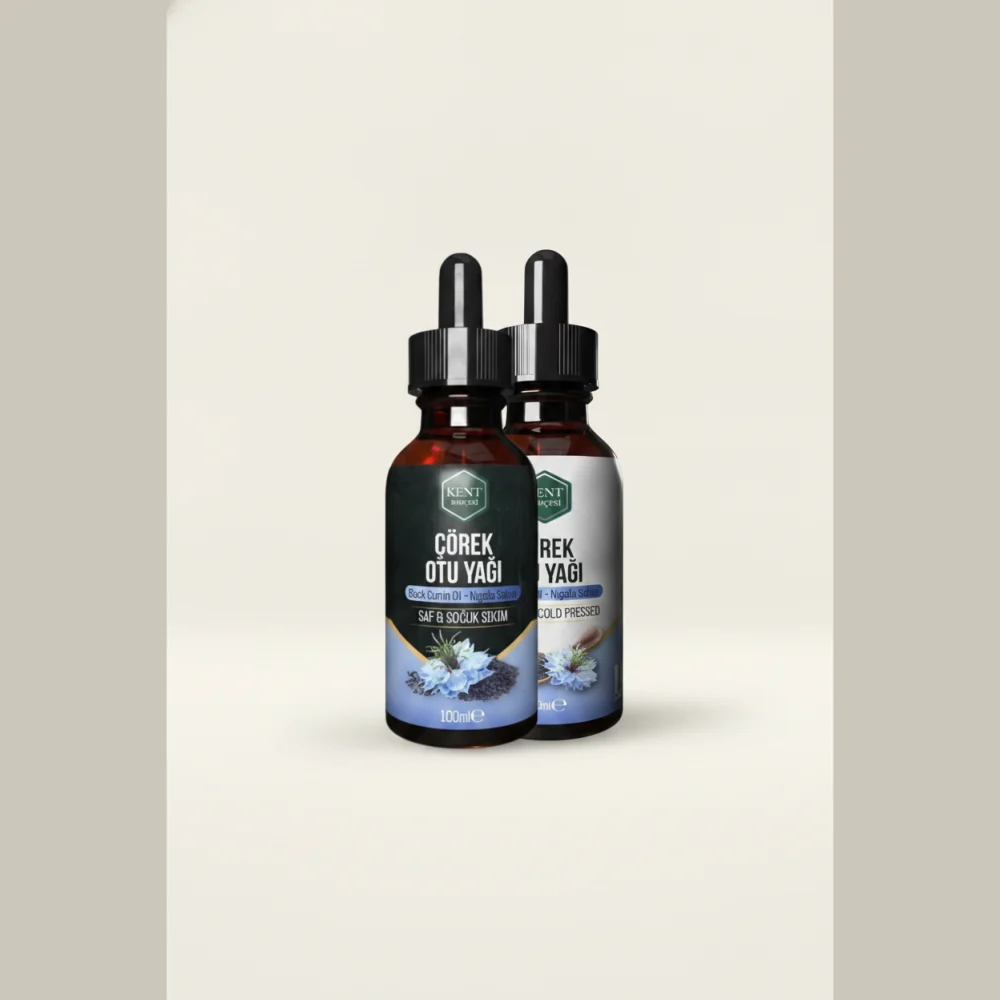 Kent Bahçesi Çörek Otu Yağı 2x100 ml - Soğuk Sıkım Analizli Set
