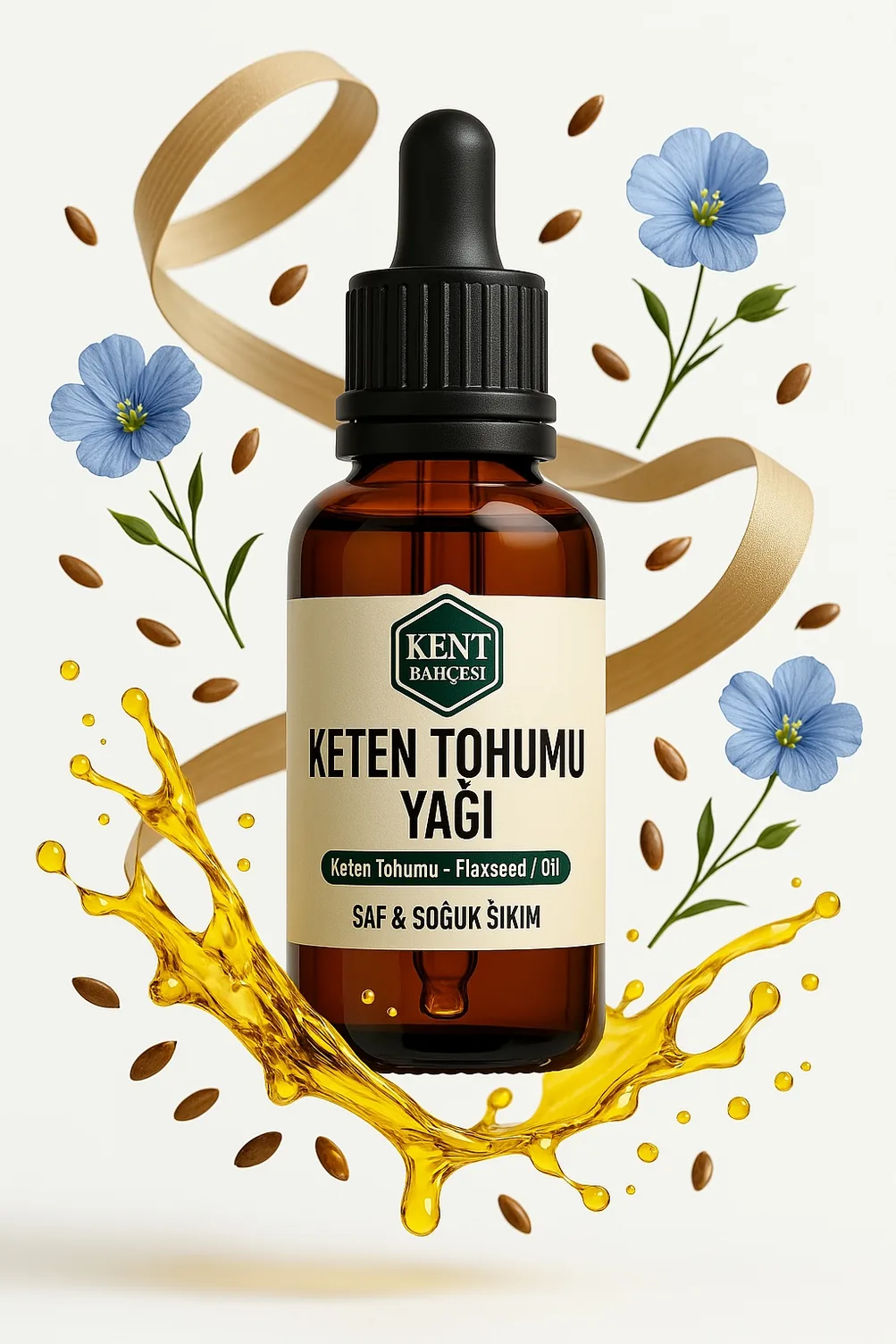 Keten Tohumu Yağı Soğuk Sıkım 100 ML