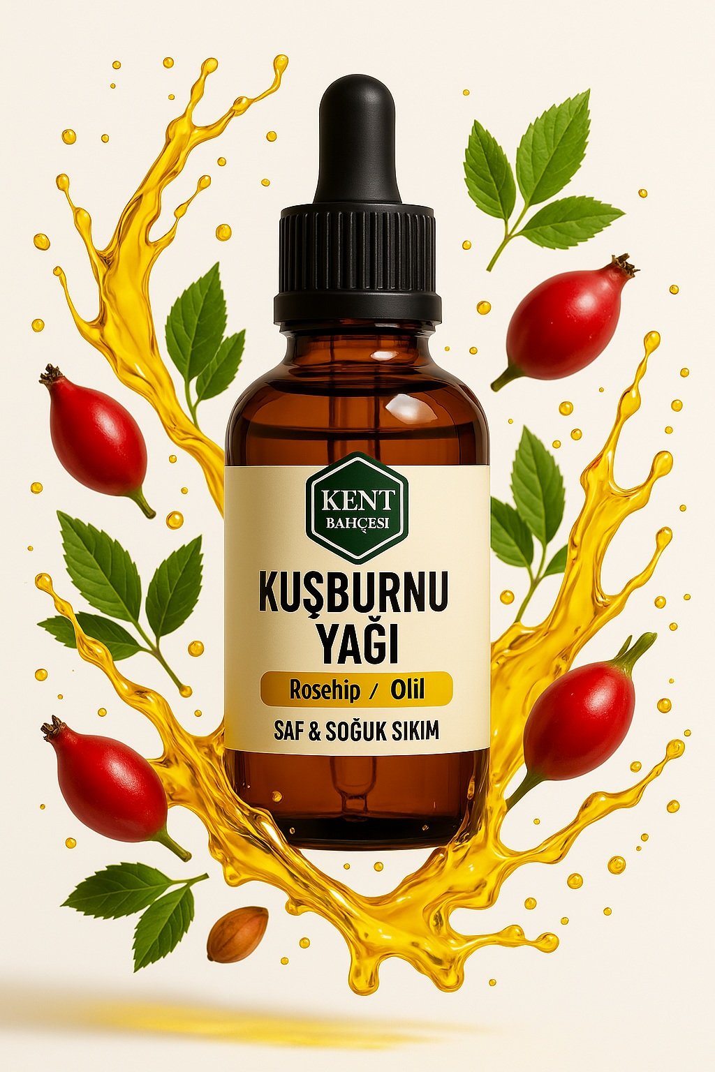 Kuşburnu Yağı Soğuk Sıkım 30 ML