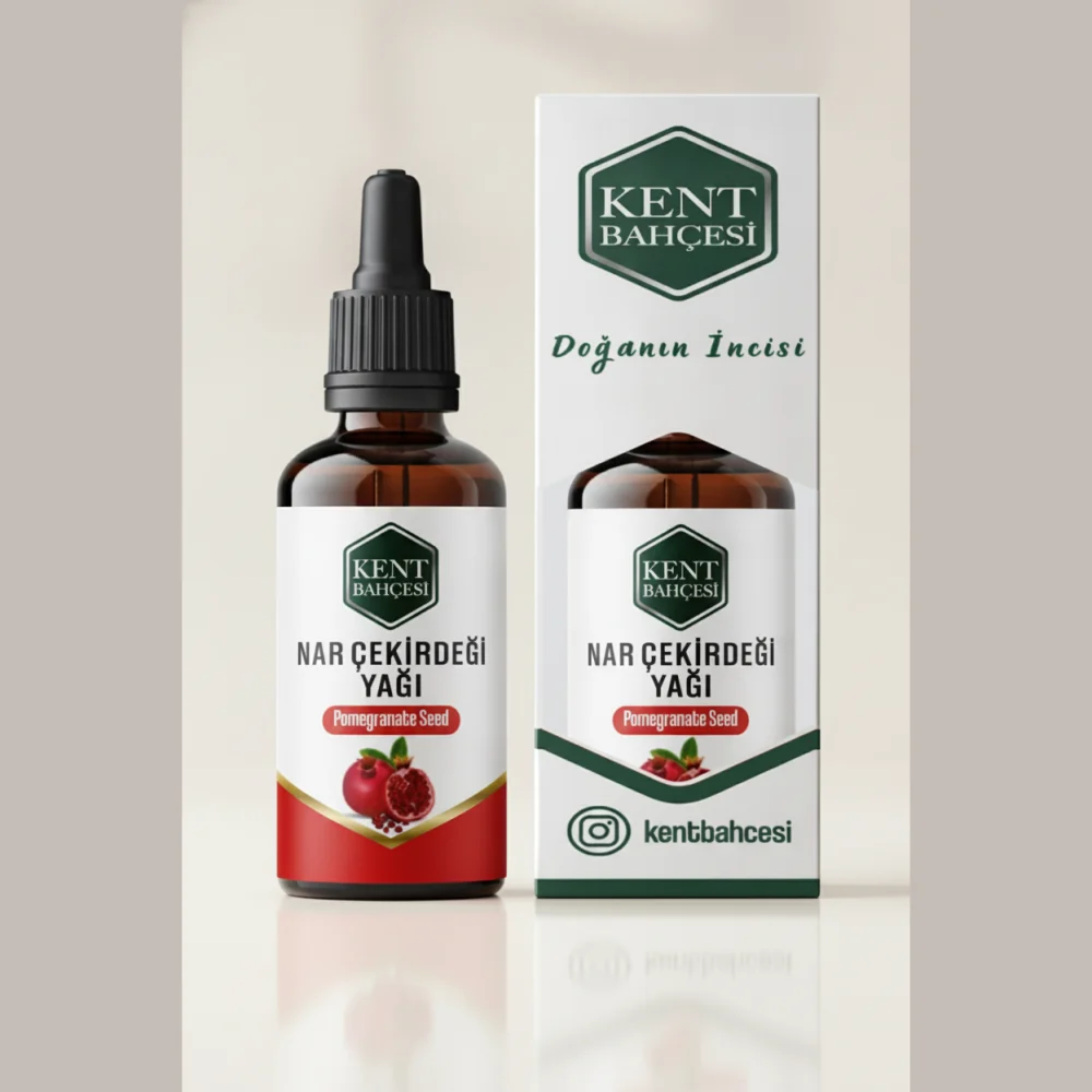 Kent Bahçesi Nar Çekirdeği Yağı 30 ml - Damlalıklı Cam Şişe