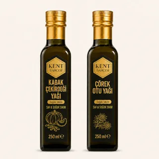 Çörek Otu ve Kabak Çekirdeği Yağı Seti 2 × 250 ml