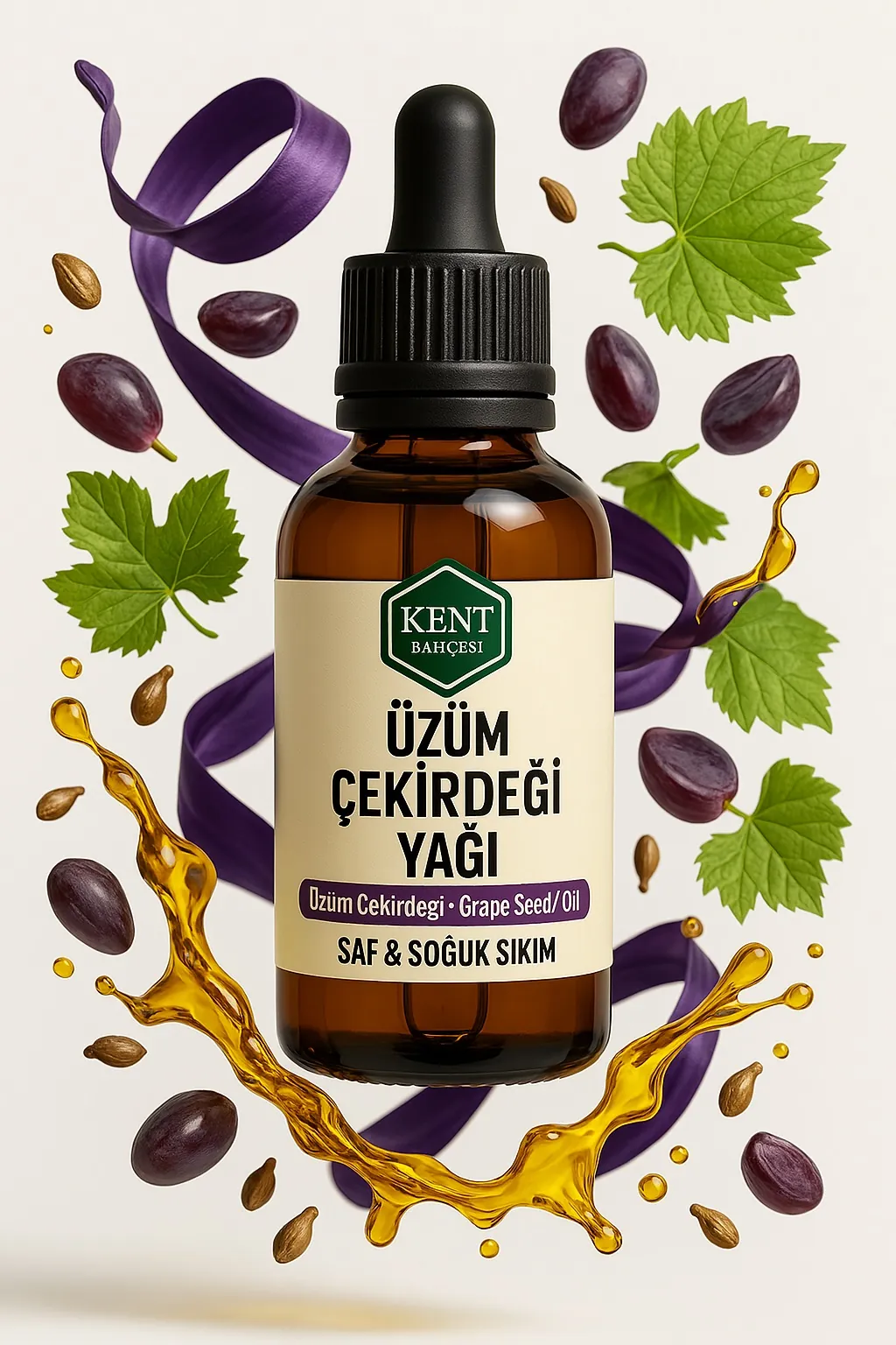 Üzüm Çekirdeği Yağı Soğuk Sıkım 100 ML